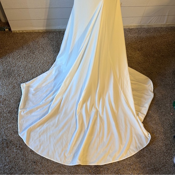 Nox Anabel NWT Cowl Mermaid Wedding Dress JE954 Size 4 - Picture 11 of 11